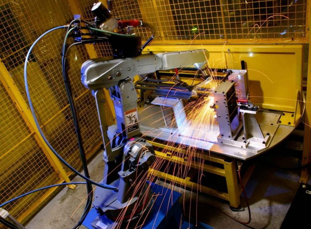 using robots in welding jobs
