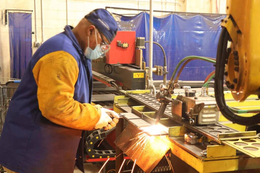 A welder training hands-on in welder classes