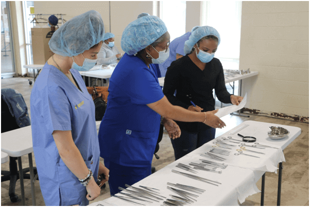Jobs in healthcare industry - hands-on demonstration of central processing and sterile services training