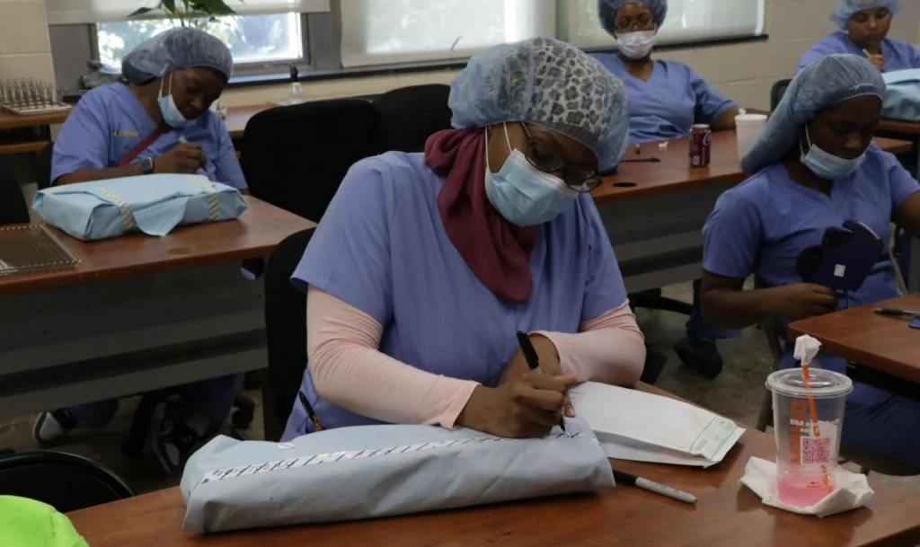 Students during Central Service Training Program