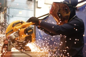 A welder at work Site 