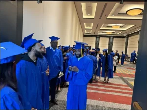 Students at their graduation ceremony in PTTI Philadelphia