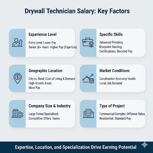 drywall technician salary