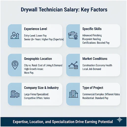 drywall technician salary