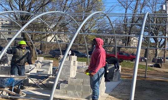 Concrete block masonry