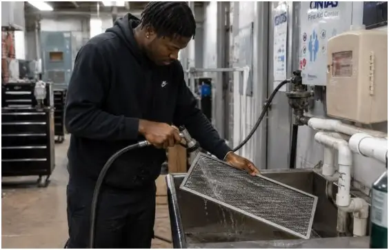 HVAC technician at PTTI working lab