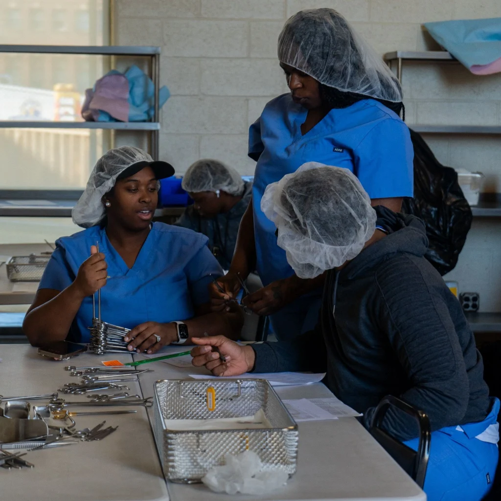 Surgical equipment sterilization training at PTTI
